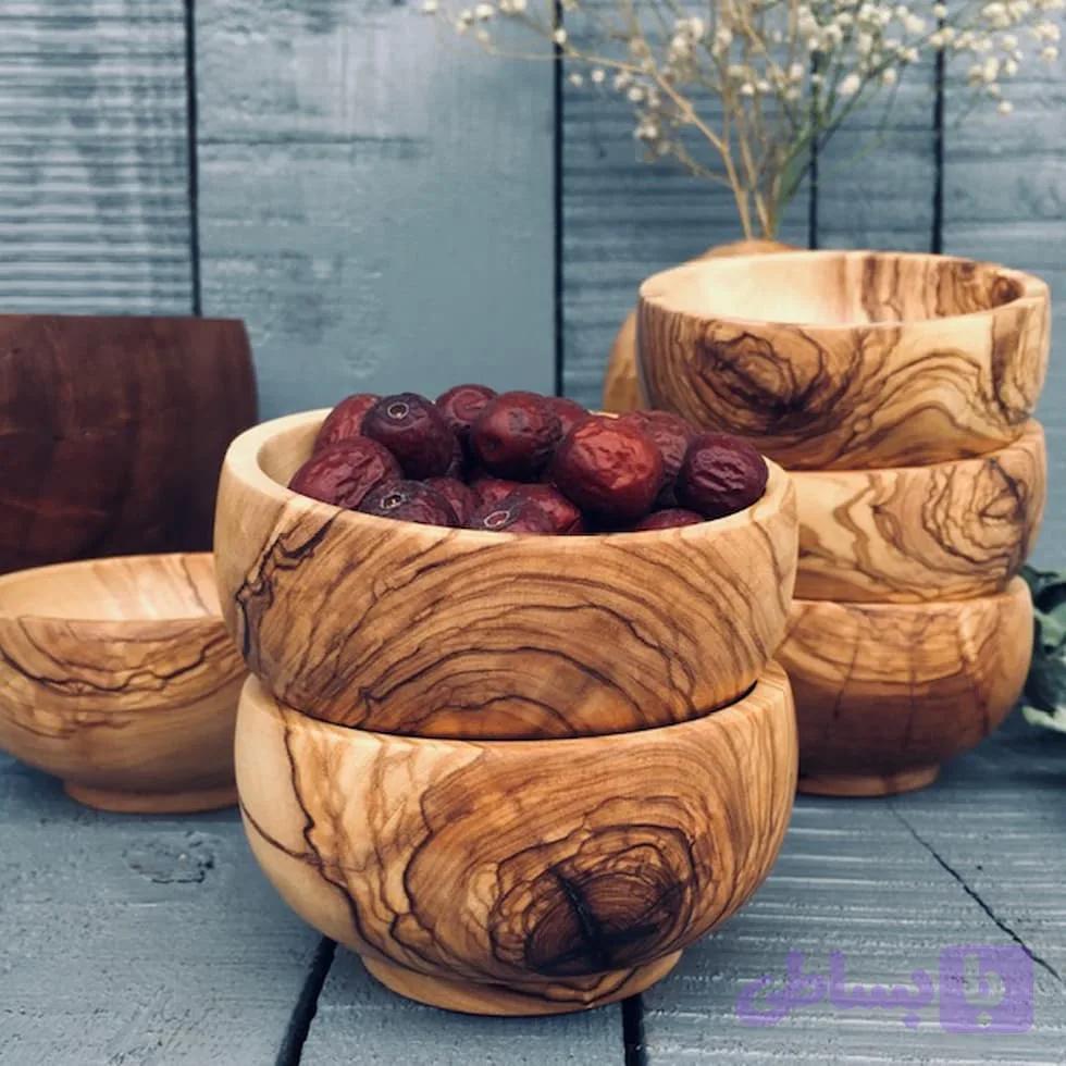 کاسه آجیل خوری چوبی کد 071 — تصویر 1