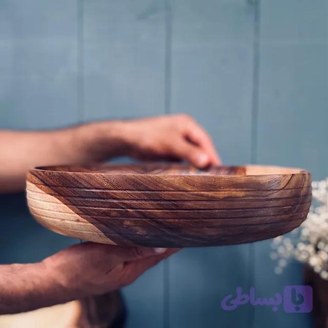 ظرف چوبی پذیرایی آکاسیا کد 953 — تصویر 1