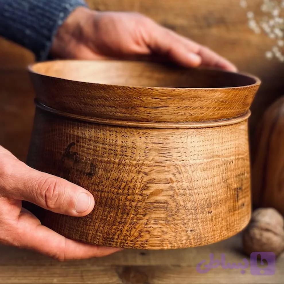 ظرف چوبی بلوط کد 010062 — تصویر 1