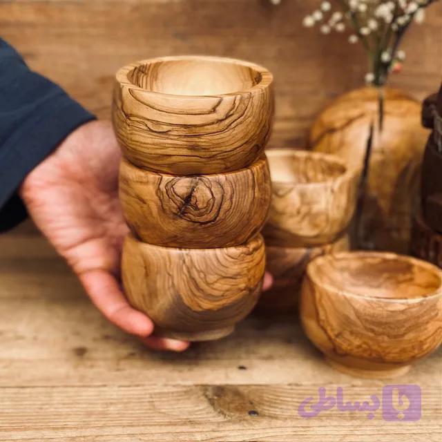 کاسه آجیل خوری چوبی کد 0148 — تصویر 1