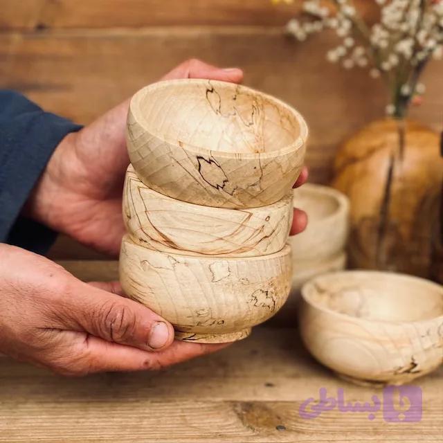 کاسه آجیل خوری چوبی کد 0169 — تصویر 1