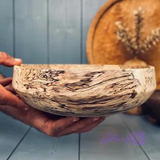کاسه چوبی ممرز کد 0239 — تصویر 1