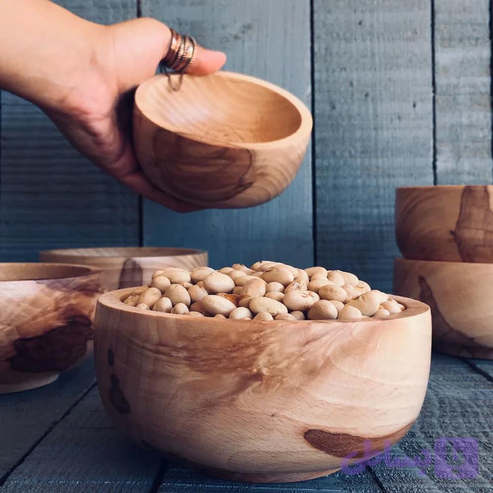کاسه چوبی 6 عددی کد 412 — تصویر 1