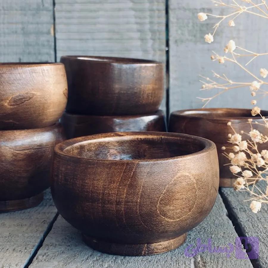 کاسه چوبی آجیل خوری کد374 — تصویر 1