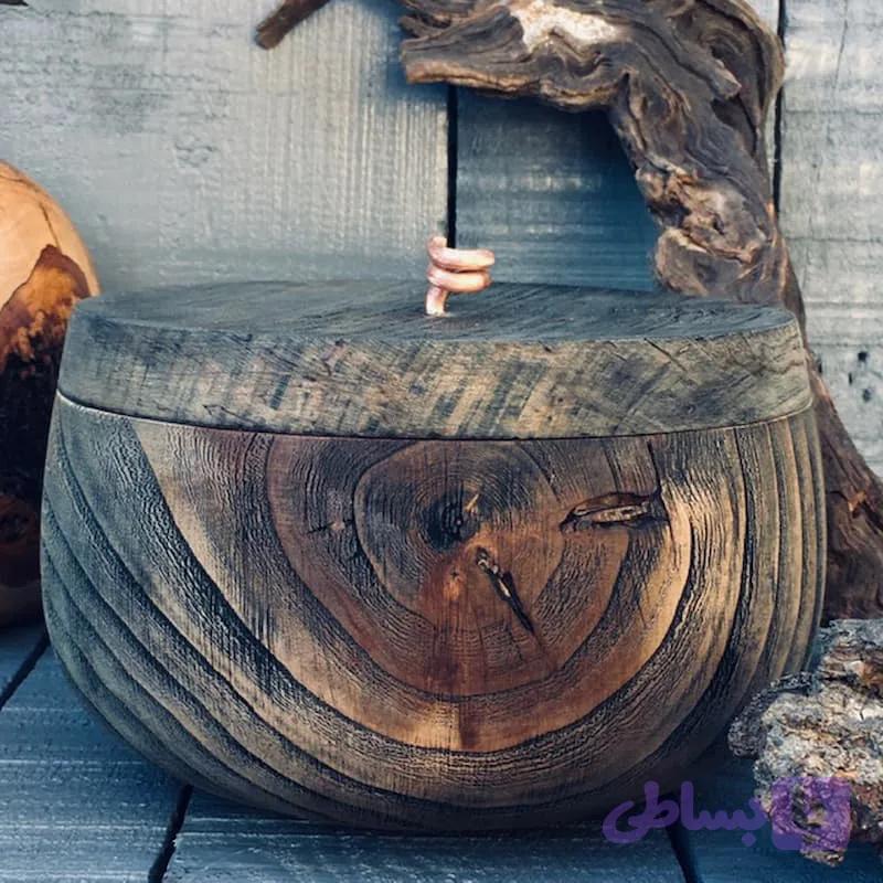 ظرف درب دار چوبی کد 953 — تصویر 1