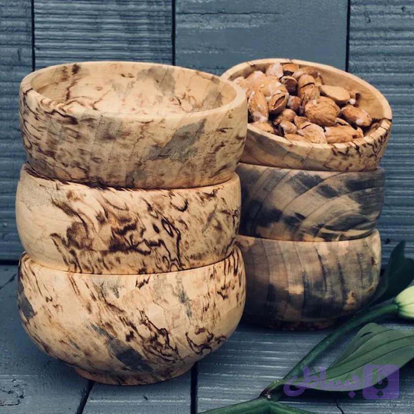 کاسه آجیل خوری چوبی کد 044 — تصویر 1
