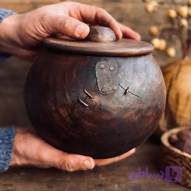 ظرف چوبی دربدار کد 100054 — تصویر 1