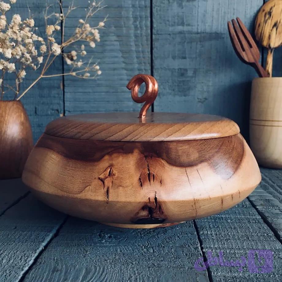 ظرف درب دار چوبی کد 939 — تصویر 1