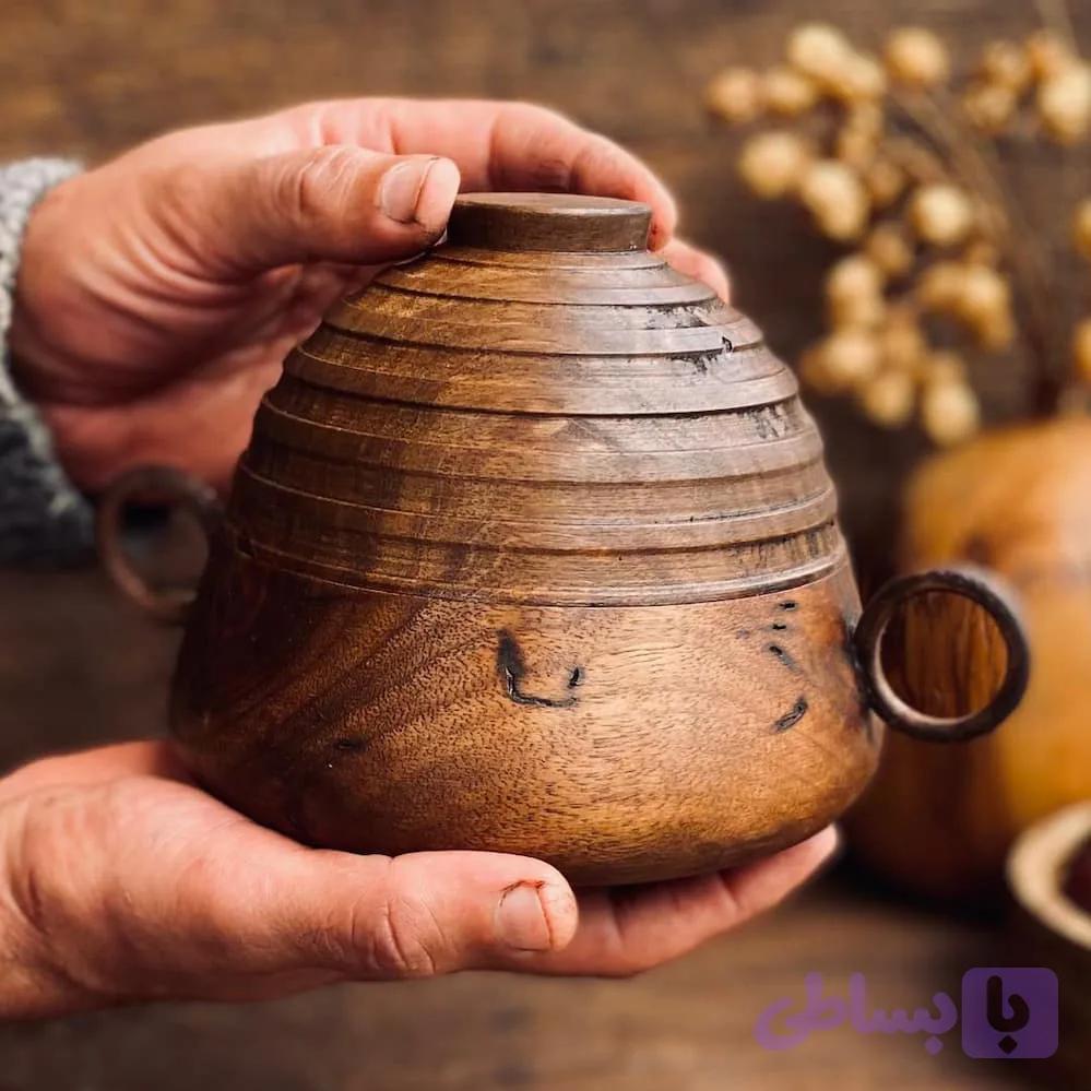 ظرف دربدار چوبی کد 100044 — تصویر 1
