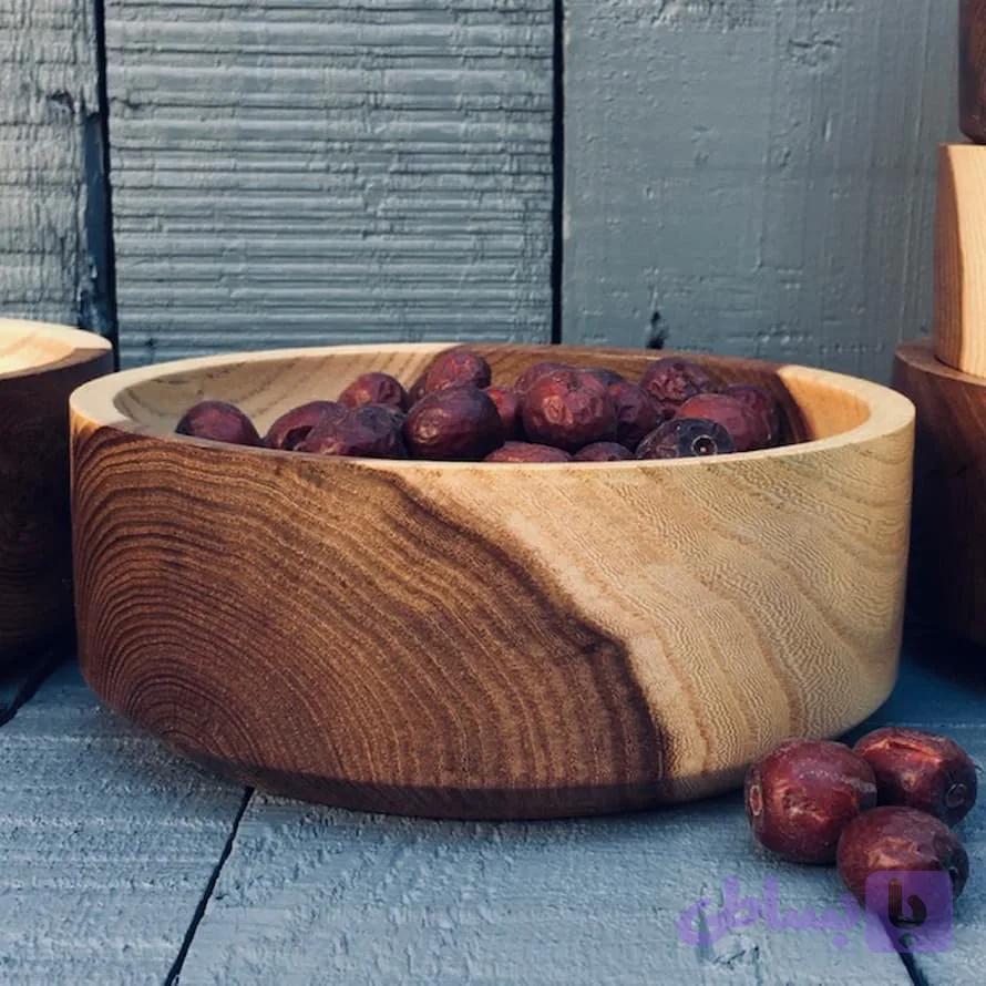 کاسه چوبی کد 526 — تصویر 1