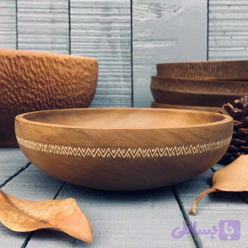 کاسه چوبی کد 584 — تصویر 1