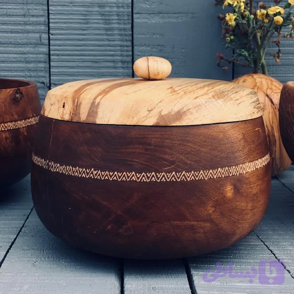 ظرف درب دار چوبی کد 959 — تصویر 1