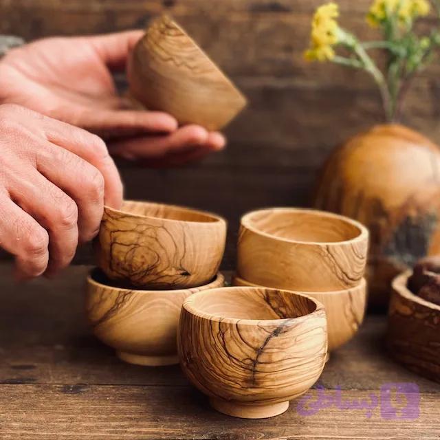 کاسه چوبی کوچک کد 0440 — تصویر 1