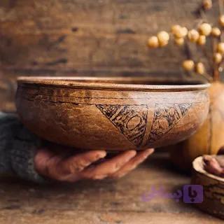 کاسه چوبی مدل پیندار کد 0408 — تصویر 1