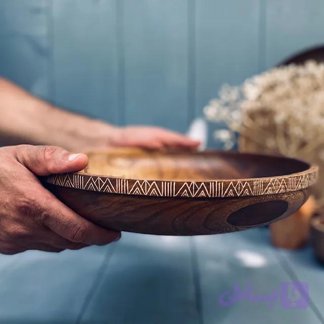 کاسه چوبی ملچ کد 0204 — تصویر 1