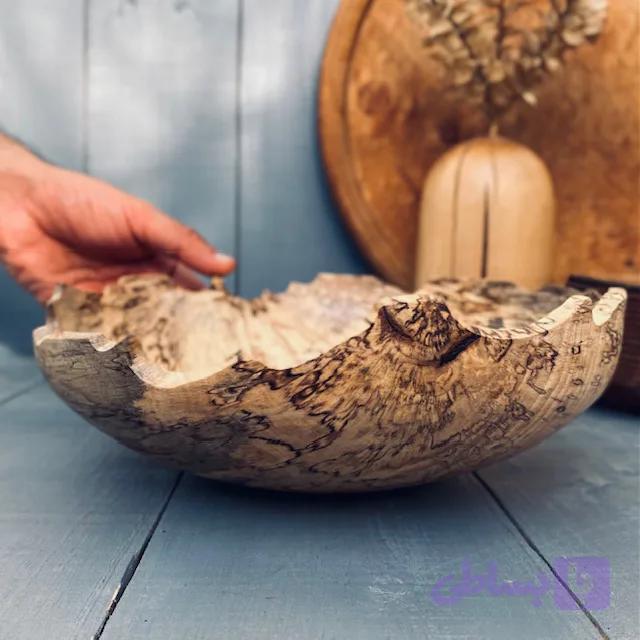 کاسه چوبی ممرز کد 0246 — تصویر 1