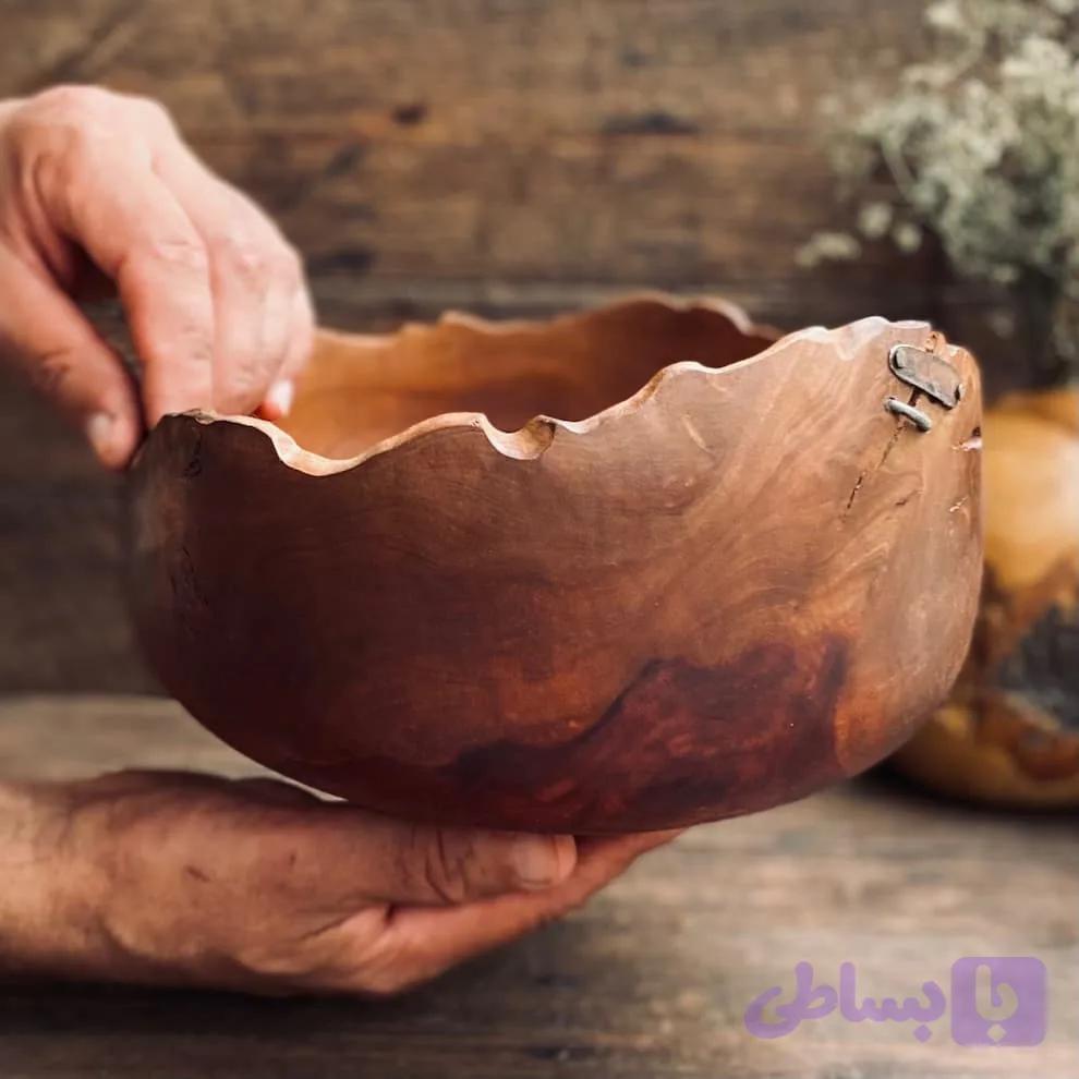 کاسه چوبی مدل پیندار کد 0579 — تصویر 1