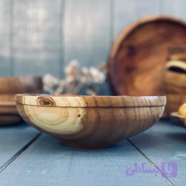 کاسه چوبی سنجد کد 0136 — تصویر 1