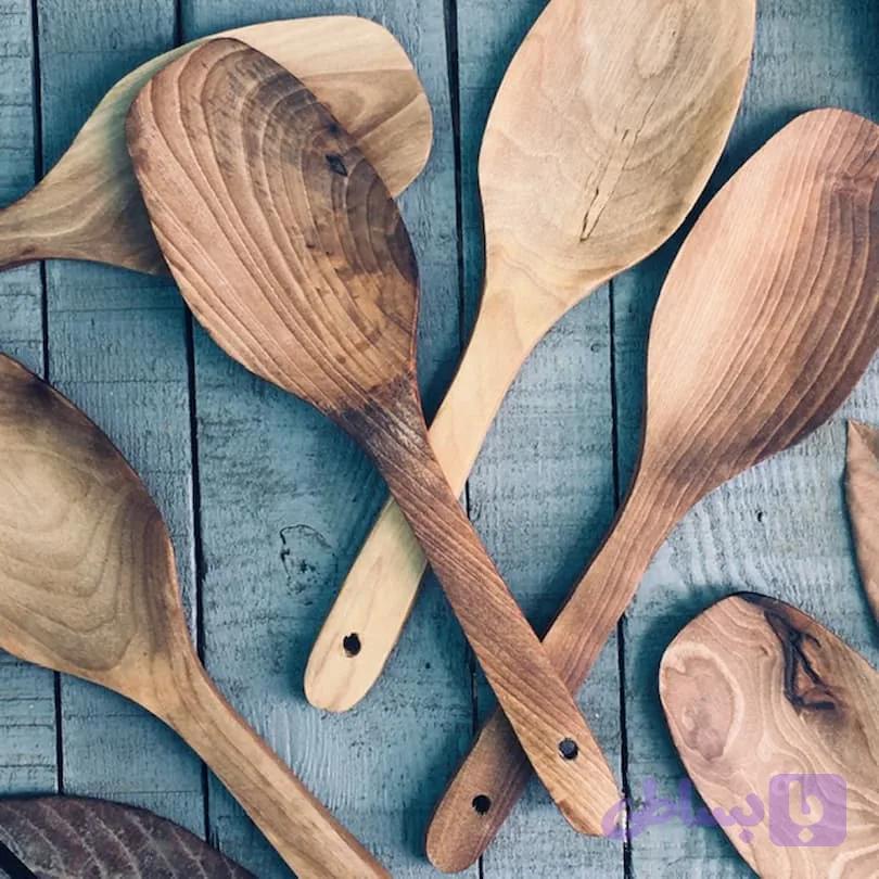 کفگیر چوبی مدل پارویی کد 513 — تصویر 1