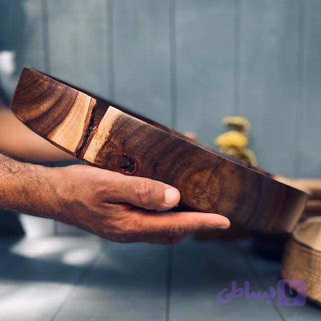 ظرف چوبی پذیرایی آکاسیا کد 924 — تصویر 1