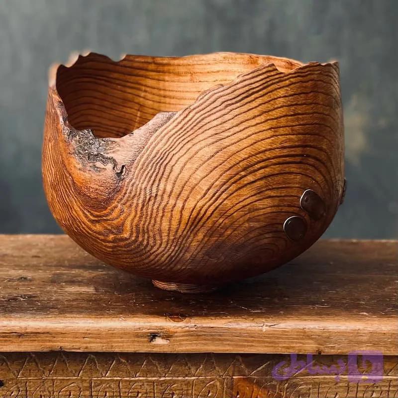 کاسه چوبی مدل پیندار کد 0584 — تصویر 1