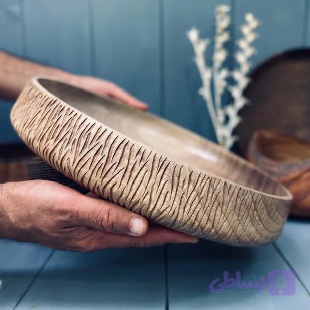 ظرف چوبی پذیرایی گردو 948 — تصویر 1