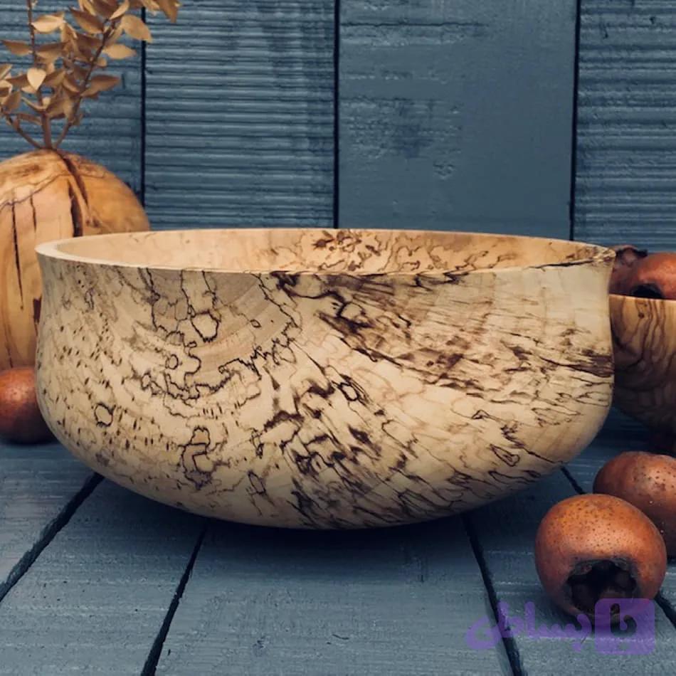 کاسه چوبی کد 530 — تصویر 1