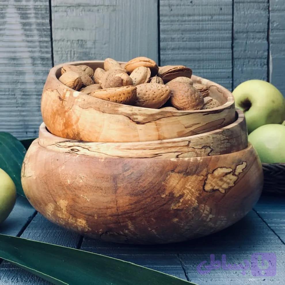کاسه چوبی توسکا کد 063 — تصویر 1