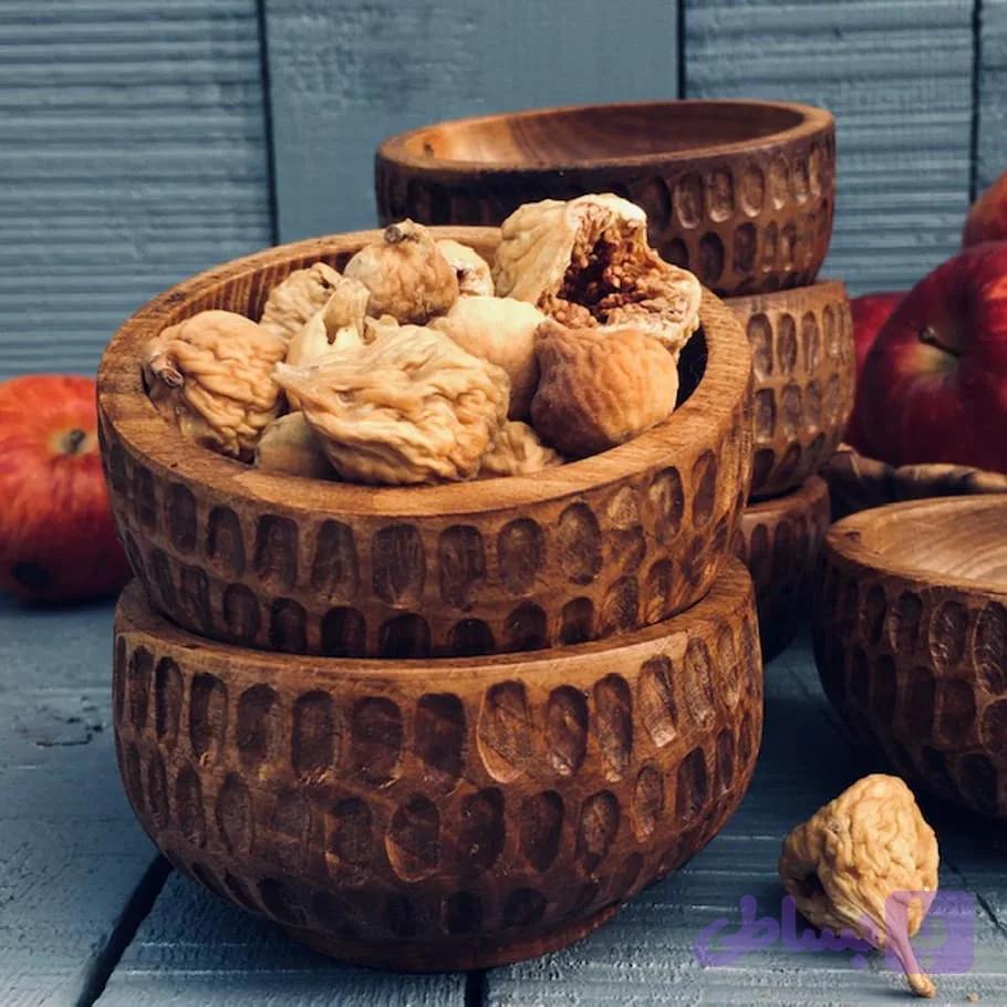 کاسه آجیل خوری چوبی کد 06 — تصویر 1