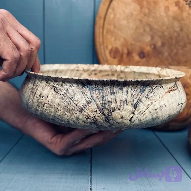 کاسه چوبی افرا کد 0272 — تصویر 1