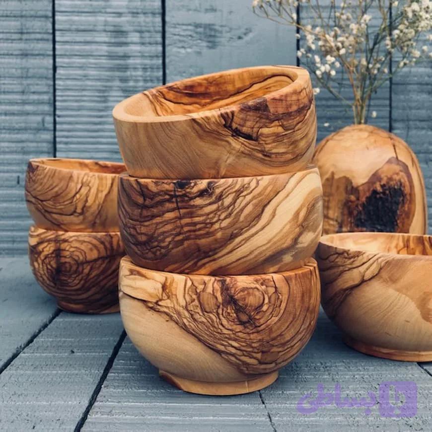 کاسه آجیل خوری چوبی کد 075 — تصویر 1