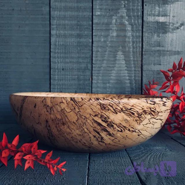 کاسه چوبی کد 349 — تصویر 1