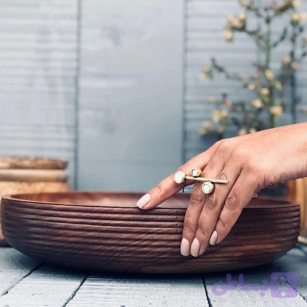 ظرف چوبی پذیرایی کد 015 — تصویر 1
