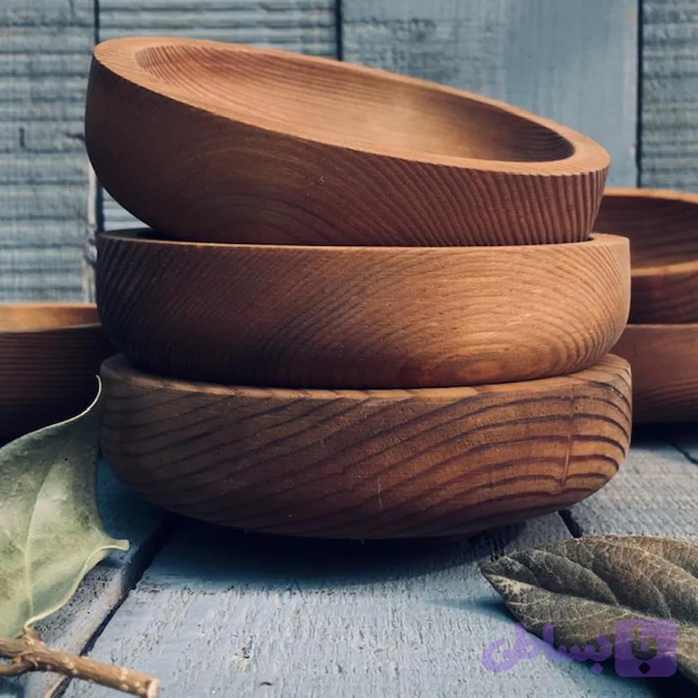 کاسه چوبی آجیل خوری کد507 — تصویر 1