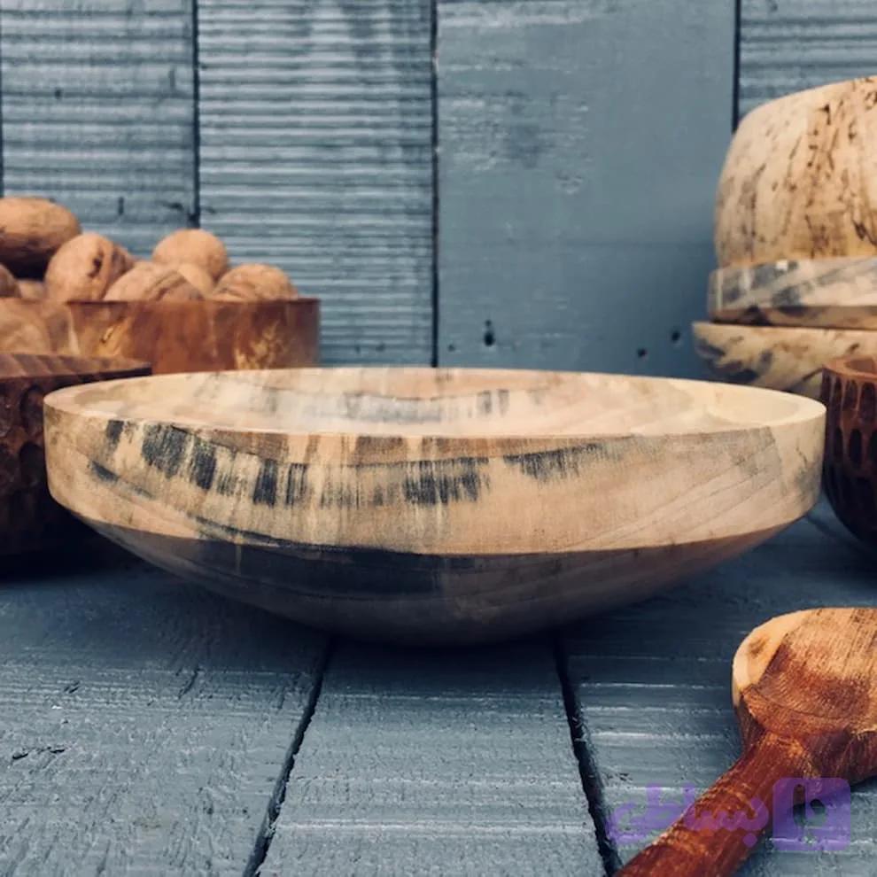 کاسه چوبی کد 020 — تصویر 1