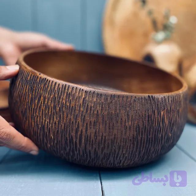 کاسه چوبی افرا کد 0143 — تصویر 1