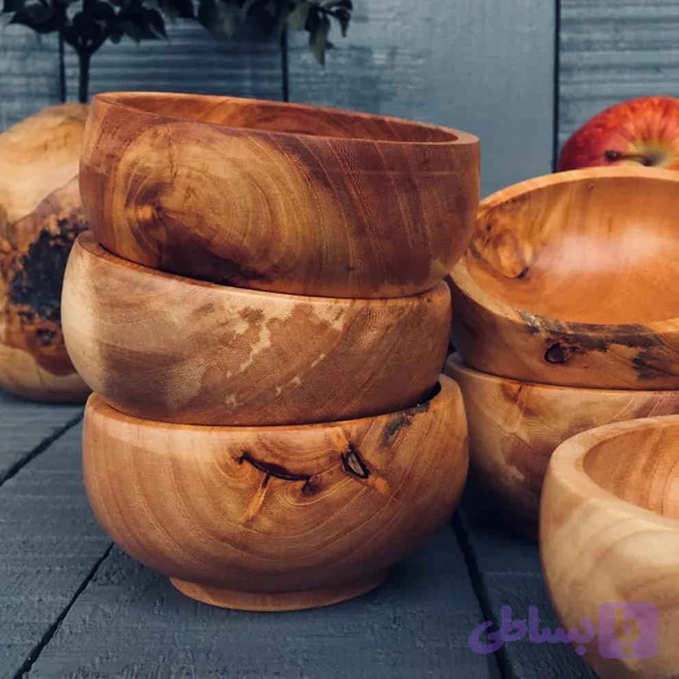 کاسه آجیل خوری چوبی کد 011 — تصویر 1