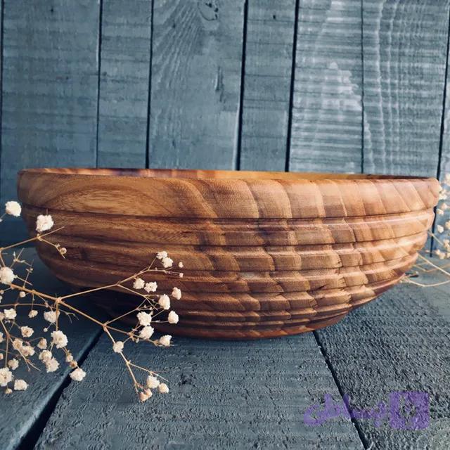 کاسه چوبی کد 324 — تصویر 1