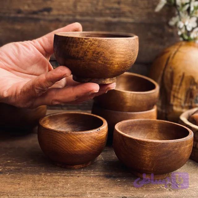 کاسه چوبی کوچک کد 0451 — تصویر 1