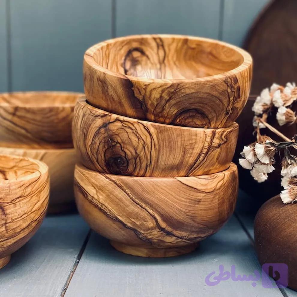کاسه آجیل خوری چوبی کد 0150 — تصویر 1
