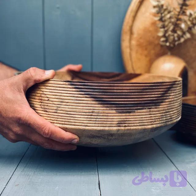 کاسه چوبی مانکی پاد کد 0245 — تصویر 1