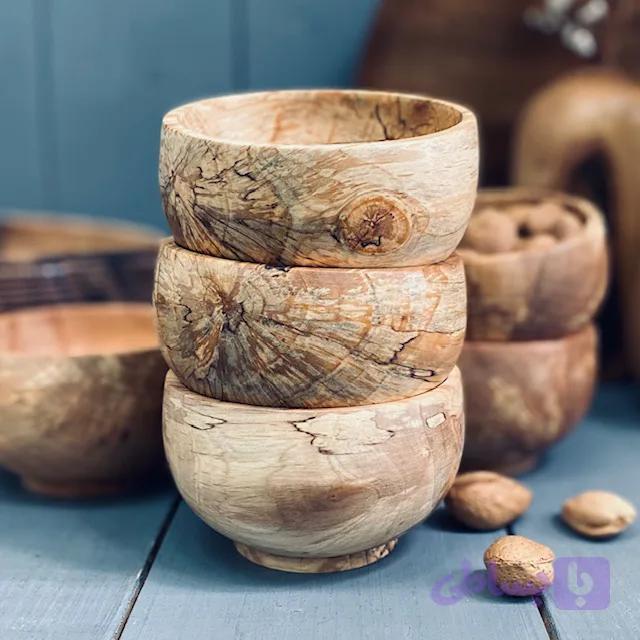 کاسه آجیل خوری چوبی کد 0175 — تصویر 1