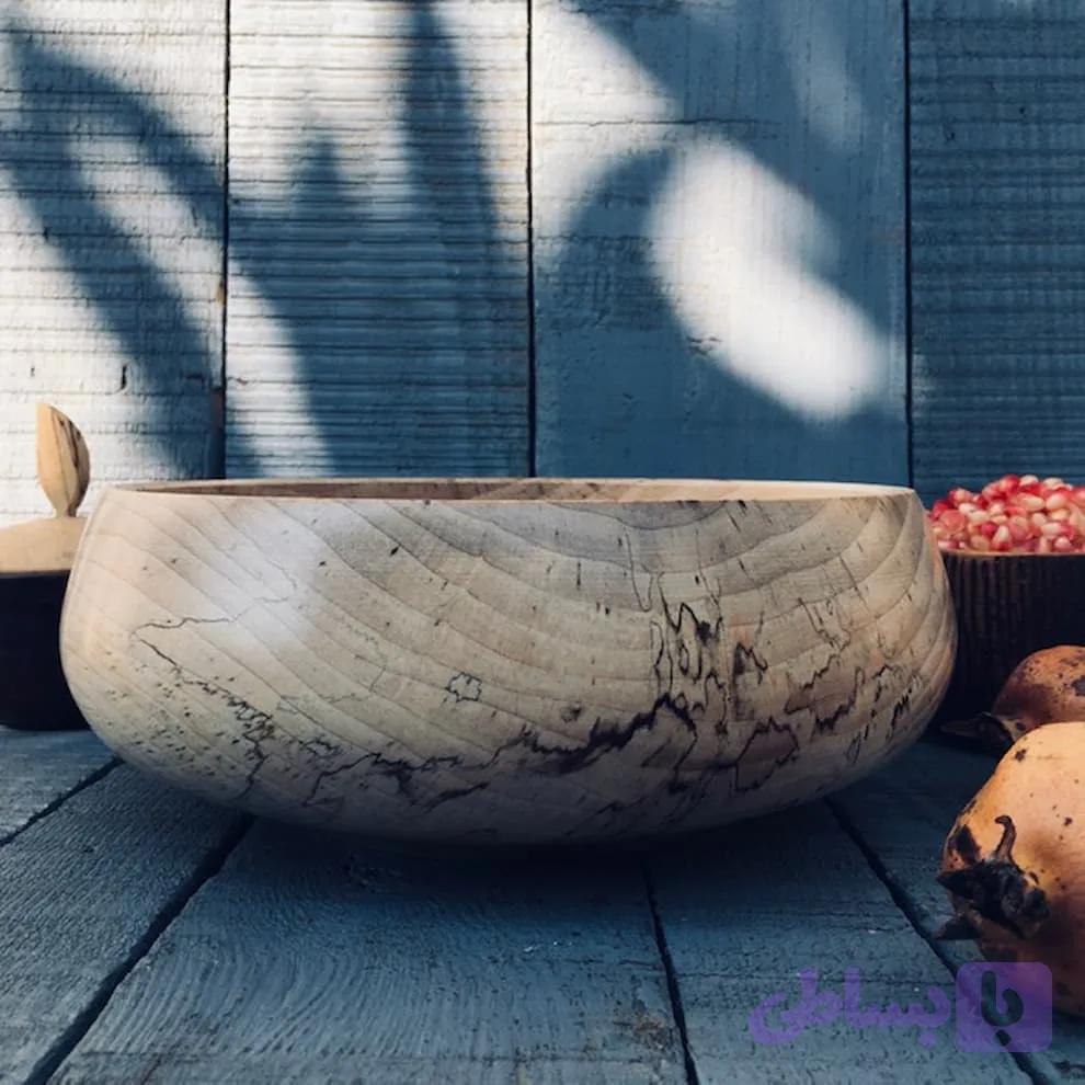 کاسه چوبی کد 497 — تصویر 1