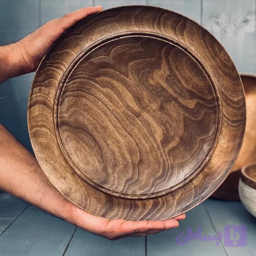 ظرف چوبی دستساز گردو کد 0983 — تصویر 1