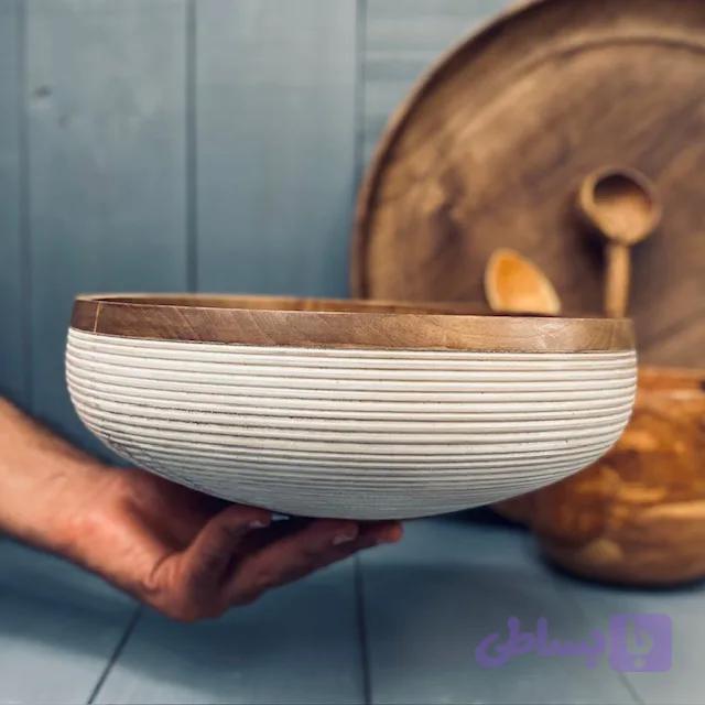 کاسه چوبی افرا کد 0220 — تصویر 1