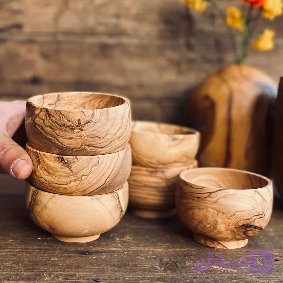 کاسه چوبی کوچک کد 0463 — تصویر 1