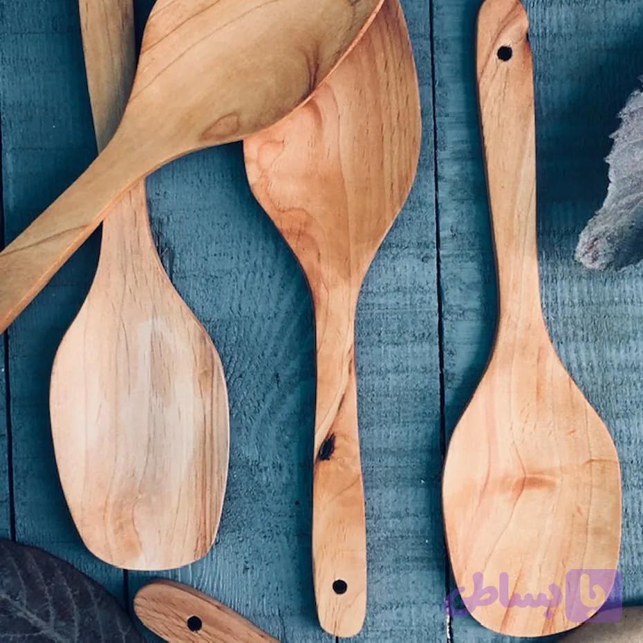 کفگیر چوبی مدل پارویی کد511 — تصویر 1