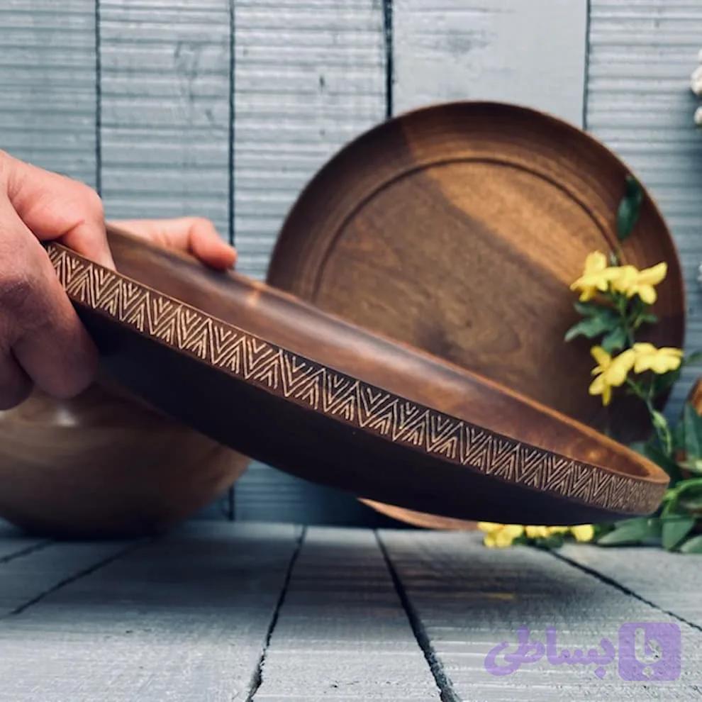 ظرف پذیرایی چوبی کد 883 — تصویر 1