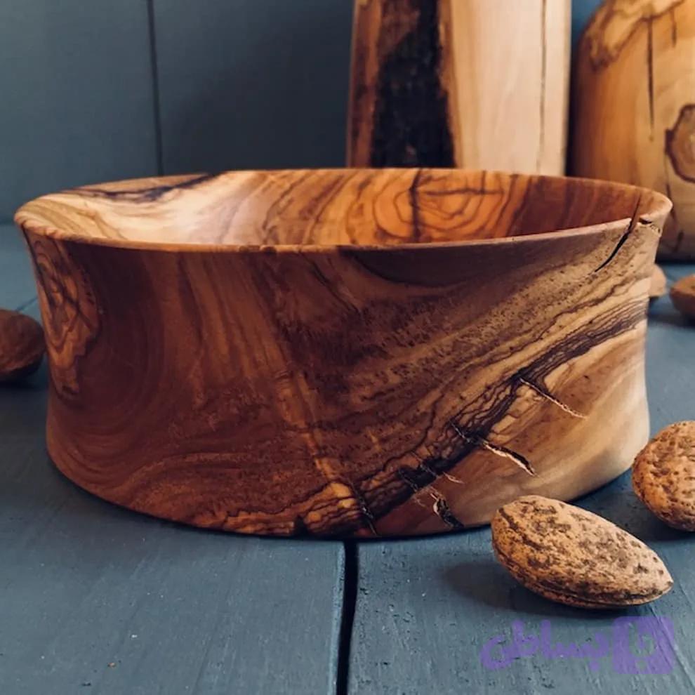 کاسه چوبی کد 520 — تصویر 1