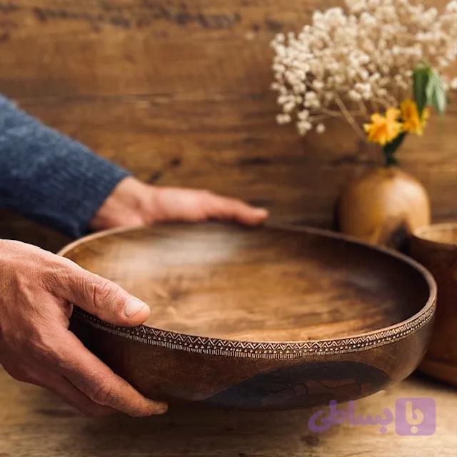 ظرف چوبی مدل راشا کد 010079